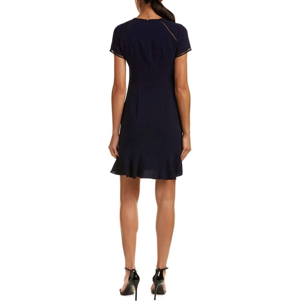 Shoshanna Lombard Navy Blue Mini Ruffle Dress Women’s 6 - Picture 11 of 11